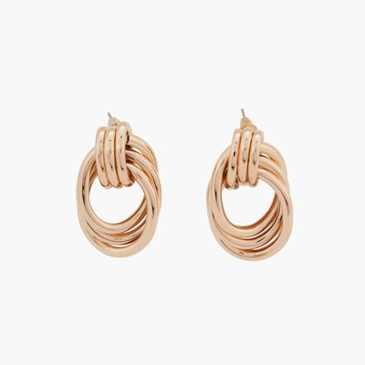 Boucles d'oreilles anneaux entrelacés BALABOOSTE