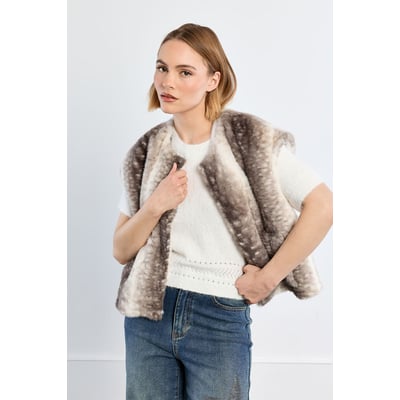 Veste sans manches, imitation fourrure, faon LILI SIDONIO