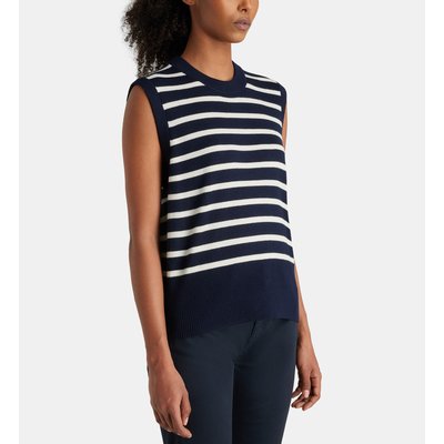 Pull Droit Sans Manches Polux Fine Maille Laine Mélangée JODHPUR