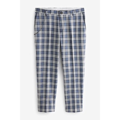 Pantalon habillé à carreaux coupe slim NEXT