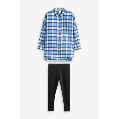 Chemise à carreaux et legging, ensemble NEXT