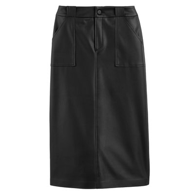 Jupe droite longue, en simili LA REDOUTE COLLECTIONS