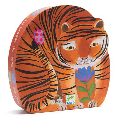 Puzzle silhouette La balade du tigre 24 pièces DJECO
