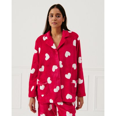 Chemise en polaire à motifs coeurs HOLLIZ UNDIZ