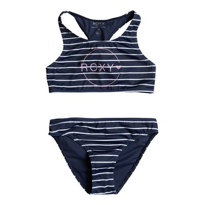 Ensemble de maillot deux pièces haut court BICO BASIC STRIPE. ROXY