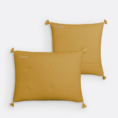 Housse coussin gaze de coton personnalisée Kumla LA REDOUTE INTERIEURS