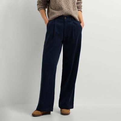 Pantalon large en velours, pinces sur le devant DA PEPE JEANS