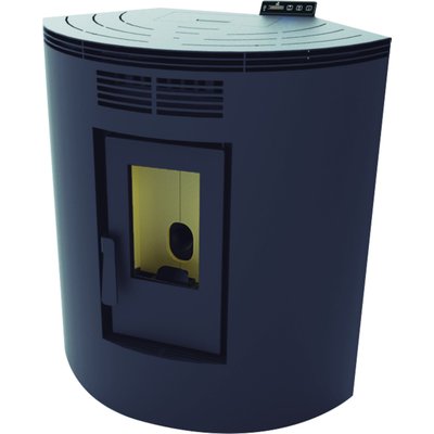 FM Poêle à granulés d'angle BP-100R 9,5kW Noir FM BIOMASA