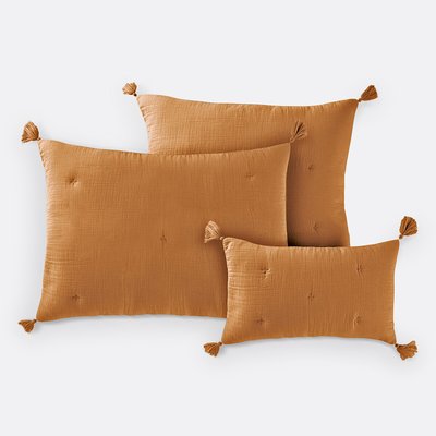 Housse de coussin matelassée gaze de coton, Kumla LA REDOUTE INTERIEURS