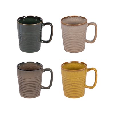 Coffret de 4 mugs haut   40 cl-KILI TABLE PASSION