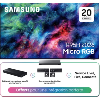TV RGB TMR65R95H (2026) 65" (163 cm) 4K - Smart TV IA, anti-reflet, Micro RGB (couleurs ultra-détaillées) SAMSUNG