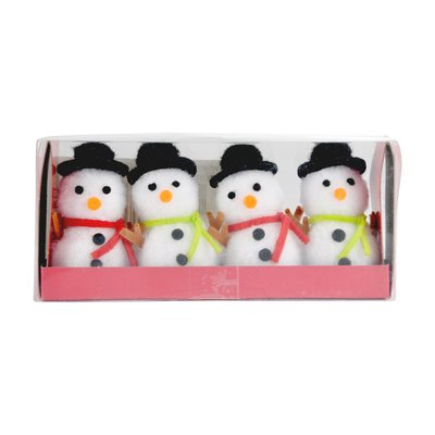 Set de 4 bonhomme de neige DOUCEUR D'INTÉRIEUR