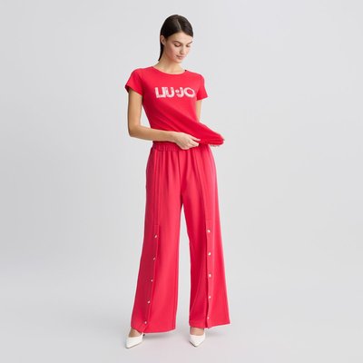 T-shirt avec logo et strass LIU JO