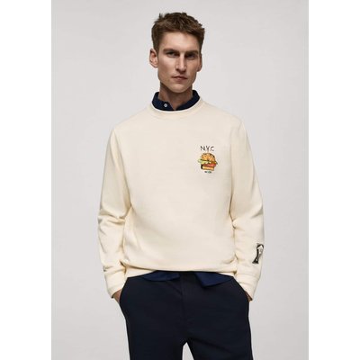 Sweat-shirt coton imprimé graphique MANGO MAN