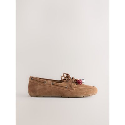 Chaussures bateau en cuir à breloque NEXT