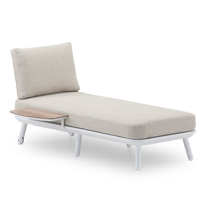 Chaise longue de jardin avec table, MATILDA DEFORA HOME