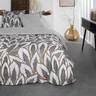 Parure de lit 2 personnes imprimé floral coton SUNSHINE NOA TODAY