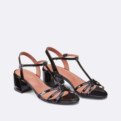 Sandales salomé en cuir verni Adelia JONAK