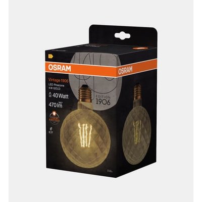 Ampoule Led Globe Vintage 1906 - Or - 40w - 2500k OSRAM