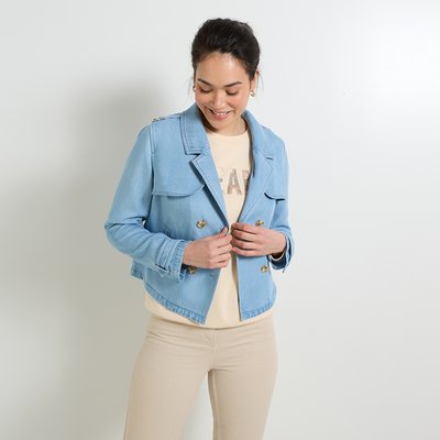 Trench court en denim GRAIN DE MALICE