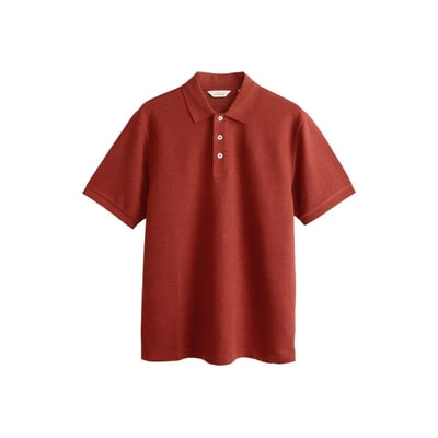 Polo en maille de lin texturée n. premium signature NEXT