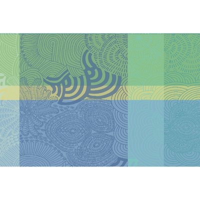 Set pur coton enduit MILLE RAINURES GARNIER-THIEBAUT