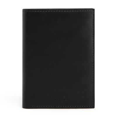 Grand portefeuille vertical zippé Léon en cuir grainé LE TANNEUR