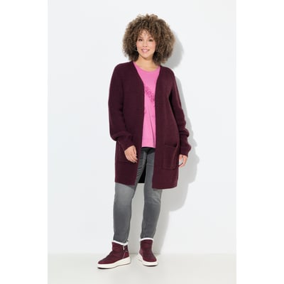 Cardigan long à col en V ULLA POPKEN