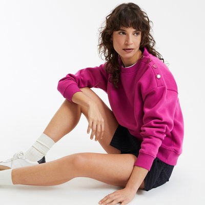 Sweatjacke mit rundem Ausschnitt LA REDOUTE COLLECTIONS