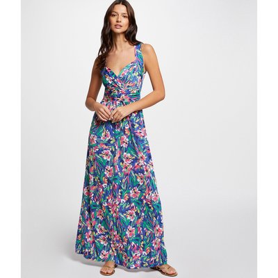 Full Maxi Dress in Abstract Print MORGAN