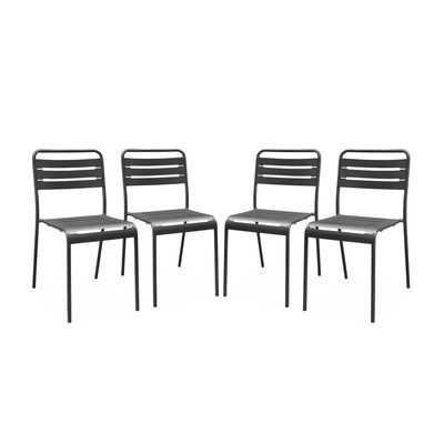 Chaise de jardin acier (lot de 4) AMÉLIA SWEEEK