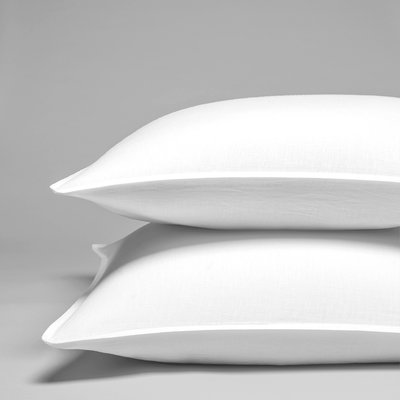 Taie d'oreiller pur lin lavé français MILANO COTTON & CO