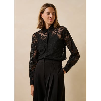 Chemise manches longues avec dentelle LA FEE MARABOUTEE