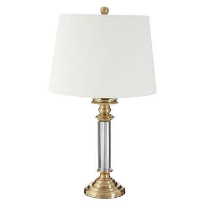 Gold and Crystal Contrast Classic Style Table Lamp SO'HOME