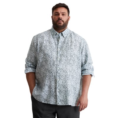 Chemise à col boutonné shaped en pur lin MARC O'POLO