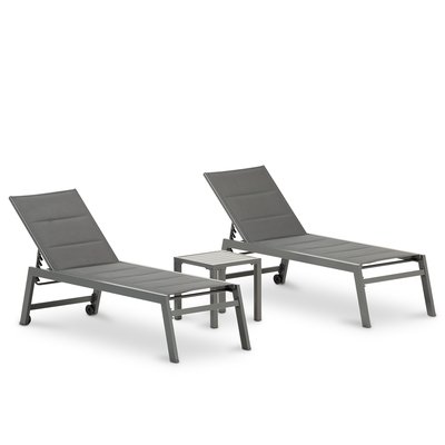 Set 2 transats hauts et table, TOKYO DEFORA HOME