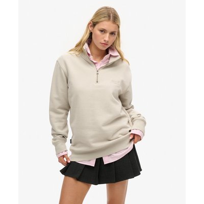 Sweat oversize à col zippé et logo Essential SUPERDRY
