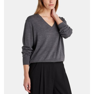 Pull Droit Abess Col V Laine Mérinos GALERIES LAFAYETTE