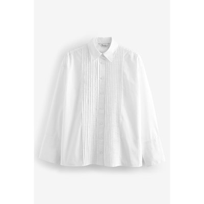 Chemisier blanc plisse La Redoute