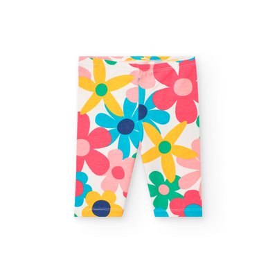 Legging en coton avec imprimé fleurs BOBOLI
