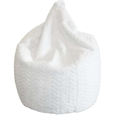 Poire intérieur en polyester Charlie 80 x 100 cm Blanc JARDINDECO