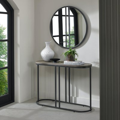 Console d'entrée ovale en bois 110 cm HOUSTON PIER IMPORT