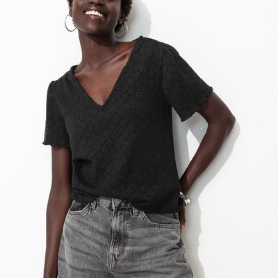 T-shirt effet dentelle PROMOD