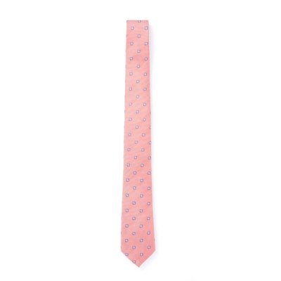 Cravate 100% soie motif fleurs DRAEGER PARIS