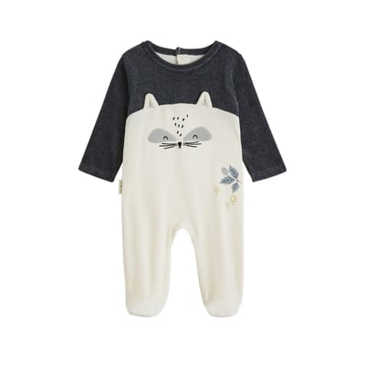 Pyjama bébé en velours Québec PETIT BEGUIN
