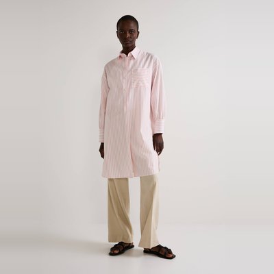 Robe chemise courte rayée MONOPRIX