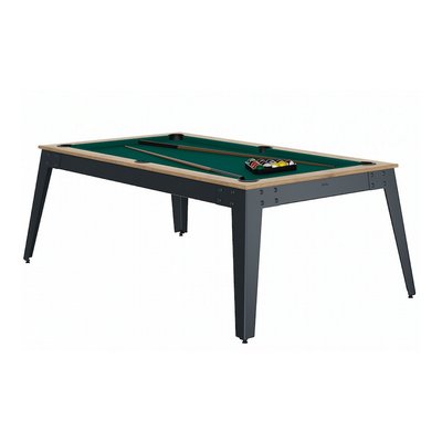 Billard Steel Chene Sable Pieds Gris Drap Vert RENE PIERRE