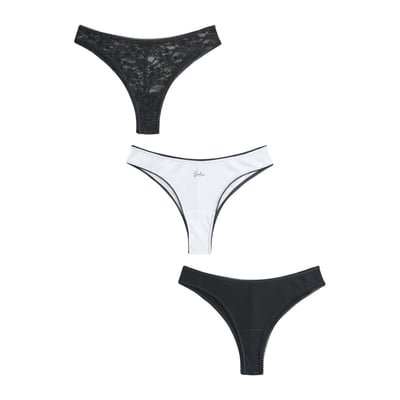 Culottes en coton et dentelle, lot de 3 NEXT