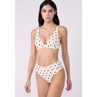 Culotte bikini taille haute à pois POLKY ETAM