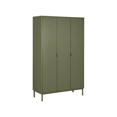 Dressing décor bois et métal 5 étagères 1 penderie ELLIE SWEEEK
